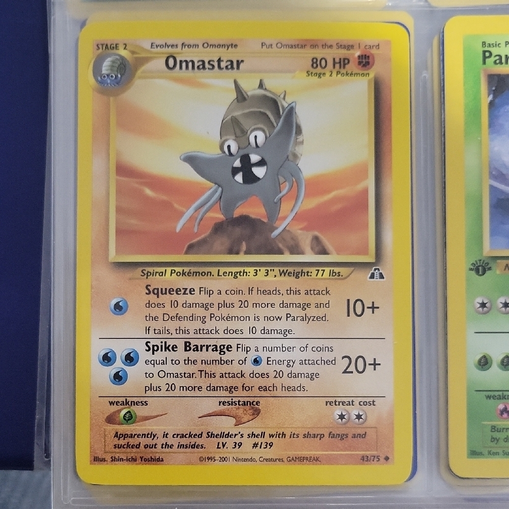 Pokemon Card Omastar